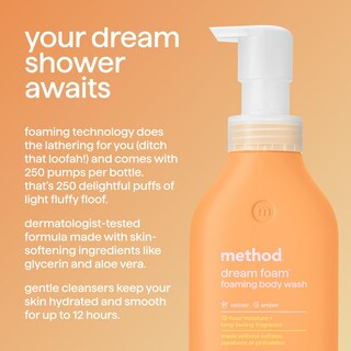 Foto 2 | Método De Gel De Baño Espumoso Dream Foam Vetiver + Amber 400 Ml - Venta Internacional.