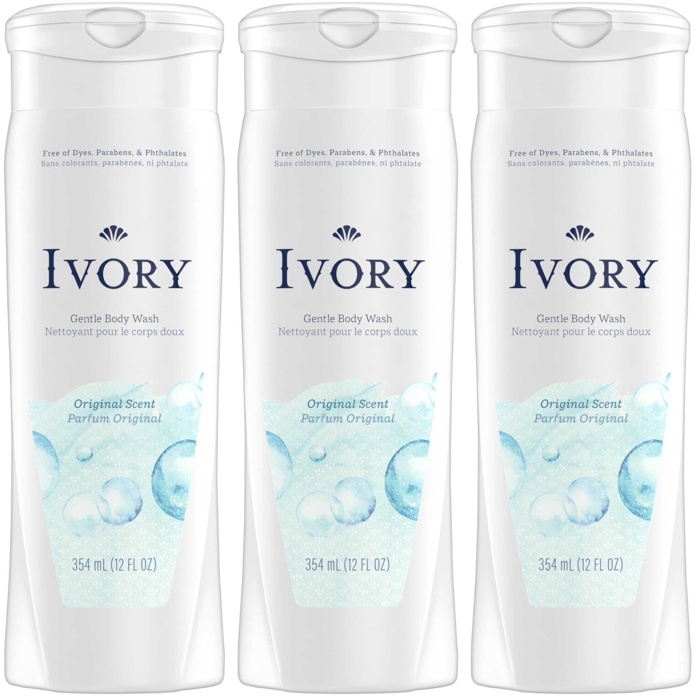 Body Wash Ivory Original Perfumado 360 Ml  Paquete De 3 - Venta Internacional.