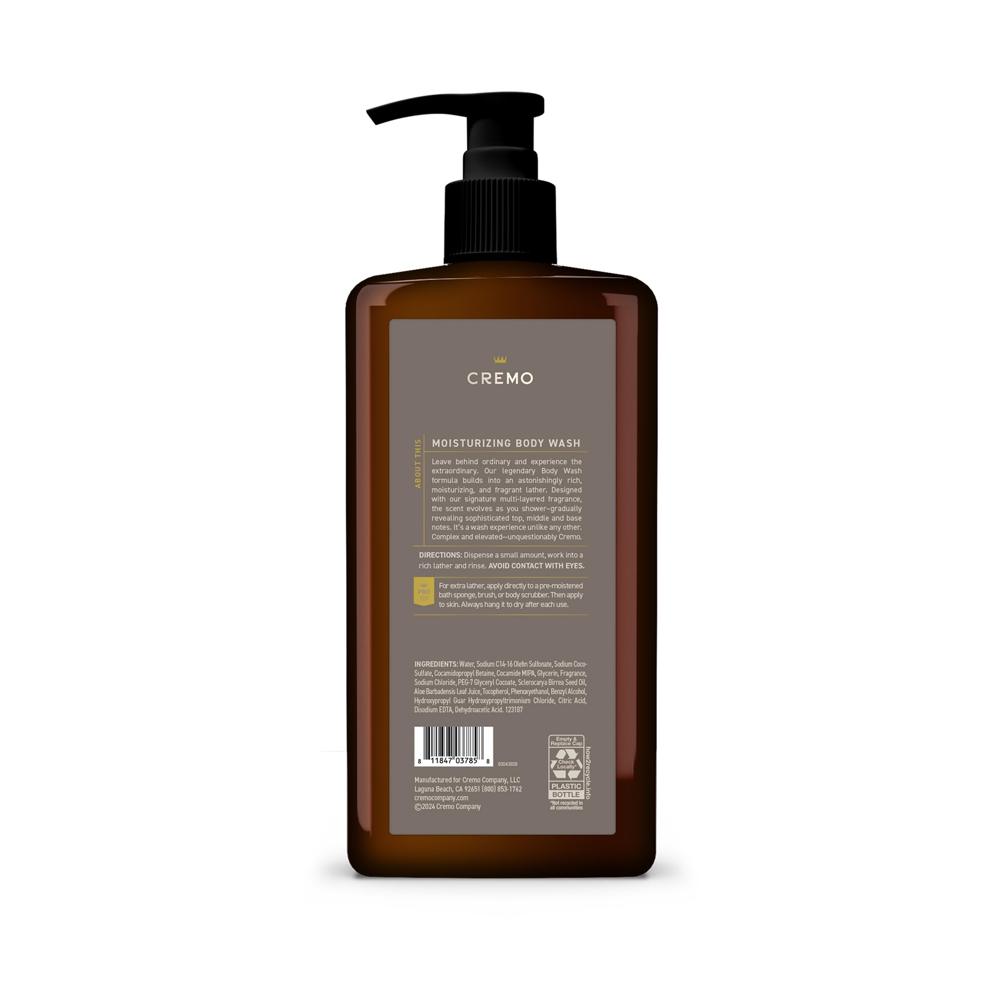 Foto 5 pulgar | Gel De Baño Cremo Rich-lathering Vintage Suede 960 Ml Para Hombre - Venta Internacional.