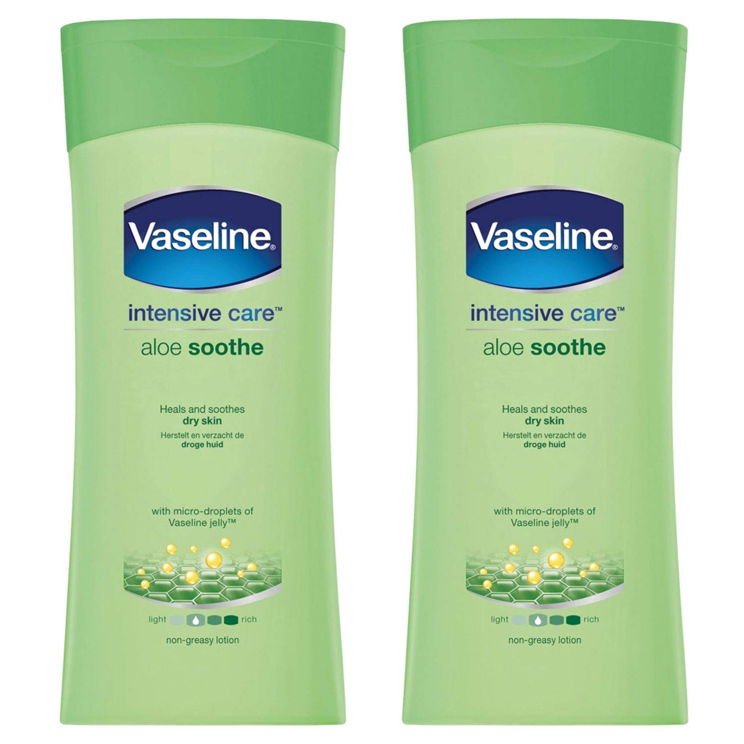 Loción Vaseline Intensive Care Aloe Soothe 400 Ml (paquete De 2) - Venta Internacional.
