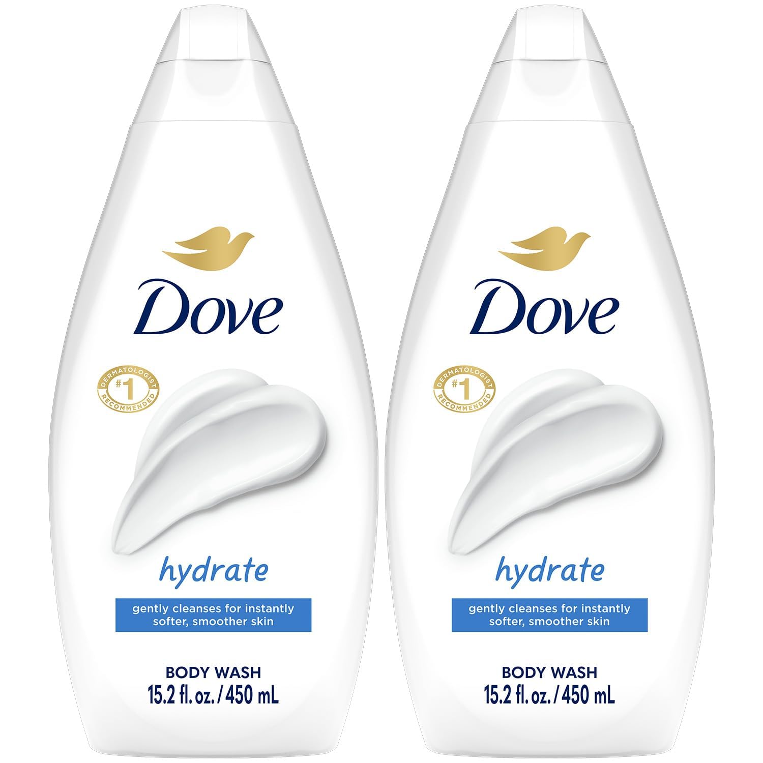 Gel De Baño Dove Hydrate Hidratante  450 Ml  Paquete De 2 - Venta Internacional.