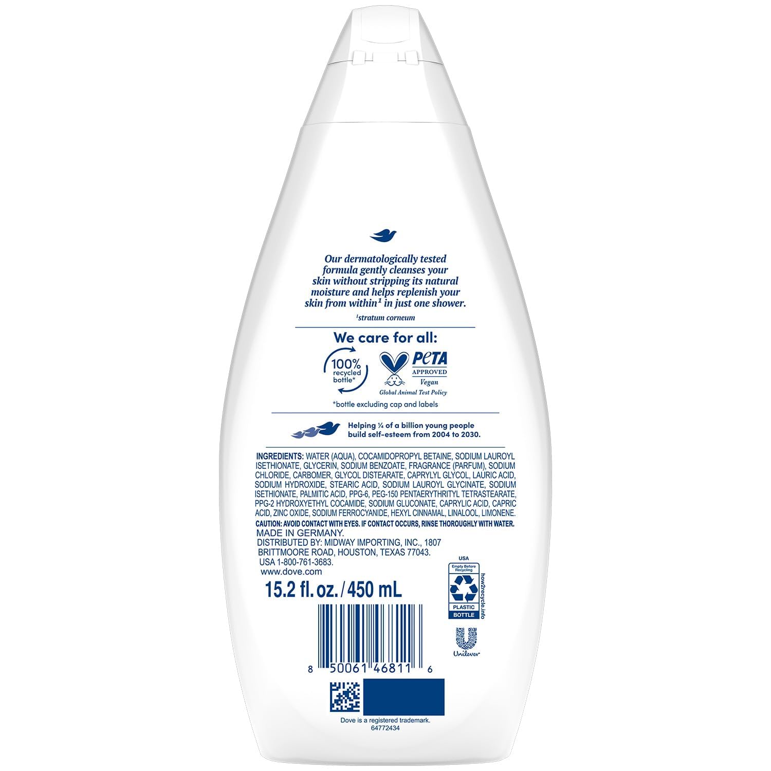 Foto 3 pulgar | Gel De Baño Dove Hydrate Hidratante  450 Ml  Paquete De 2 - Venta Internacional.
