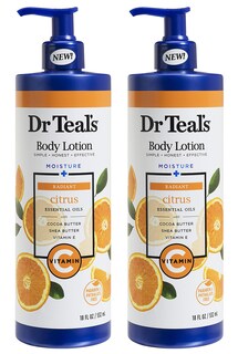 Foto 1 | Loción Corporal Dr. Teal's Moisture Plus Radiant Citrus Paquete De 2 Litros - Venta Internacional.