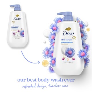 Foto 3 | Gel De Baño Dove Antiestrés Azul Con Camomila Y Leche De Avena 900 Ml - Venta Internacional.