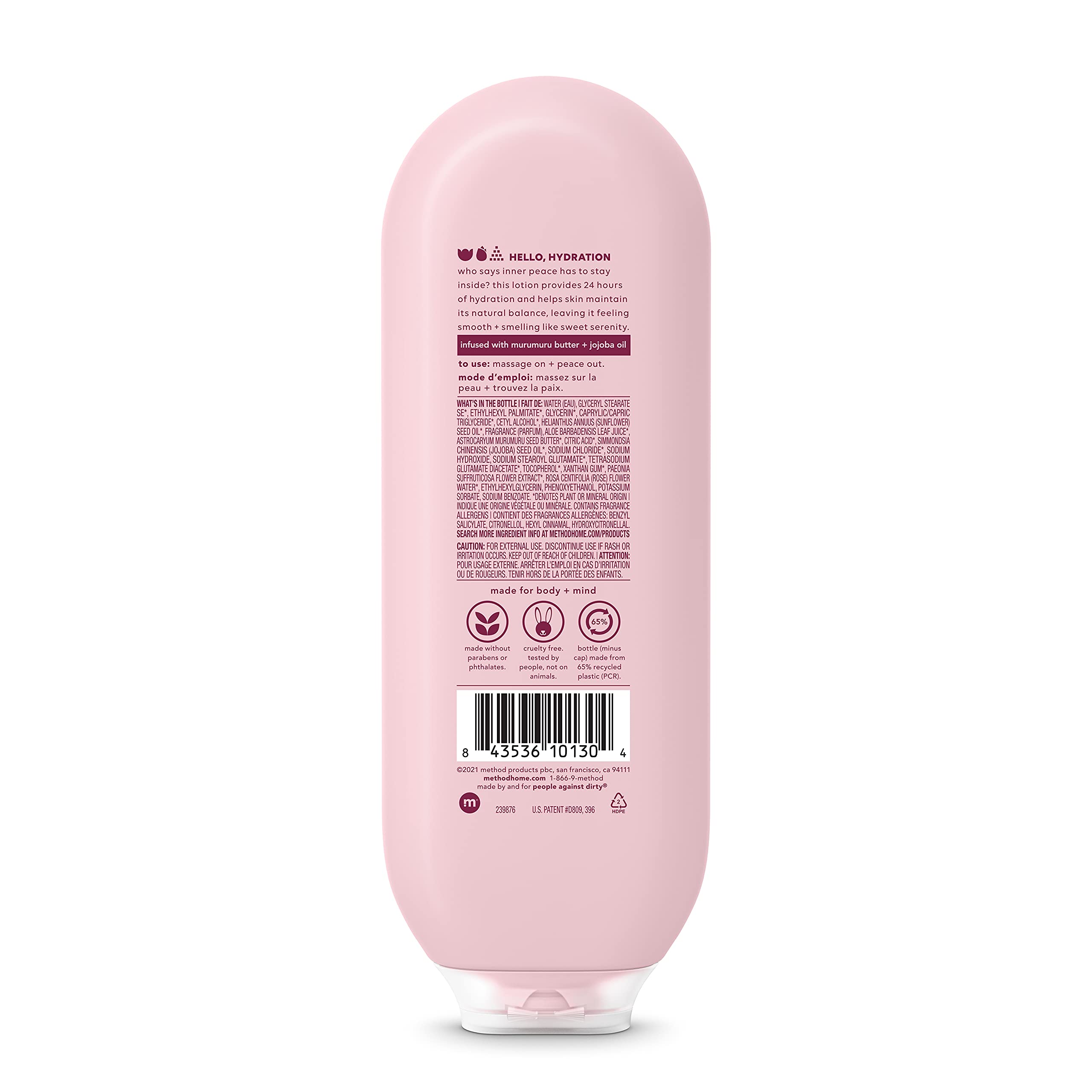 Foto 2 | Lotion Method Daily Pure Peace  400 Ml  Hidratación A Base De Plantas Durante 24 Horas - Venta Internacional.