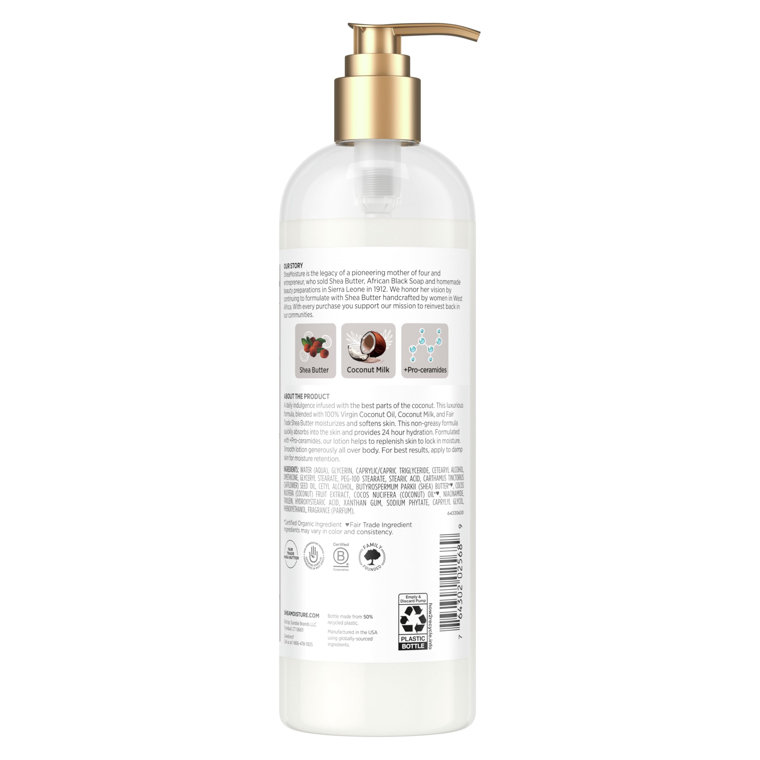 Foto 3 pulgar | Loción Corporal Sheamoisture Daily Hydration 473 Ml Con Aceite De Coco - Venta Internacional.