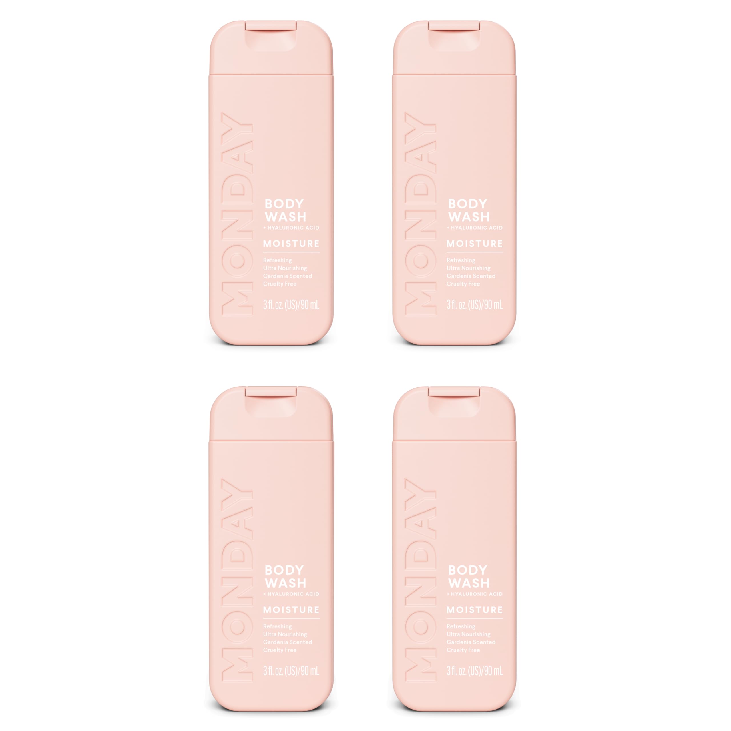 Foto 2 pulgar | Body Wash Monday Moisture Travel Pack 90 Ml (paquete De 4) - Venta Internacional.