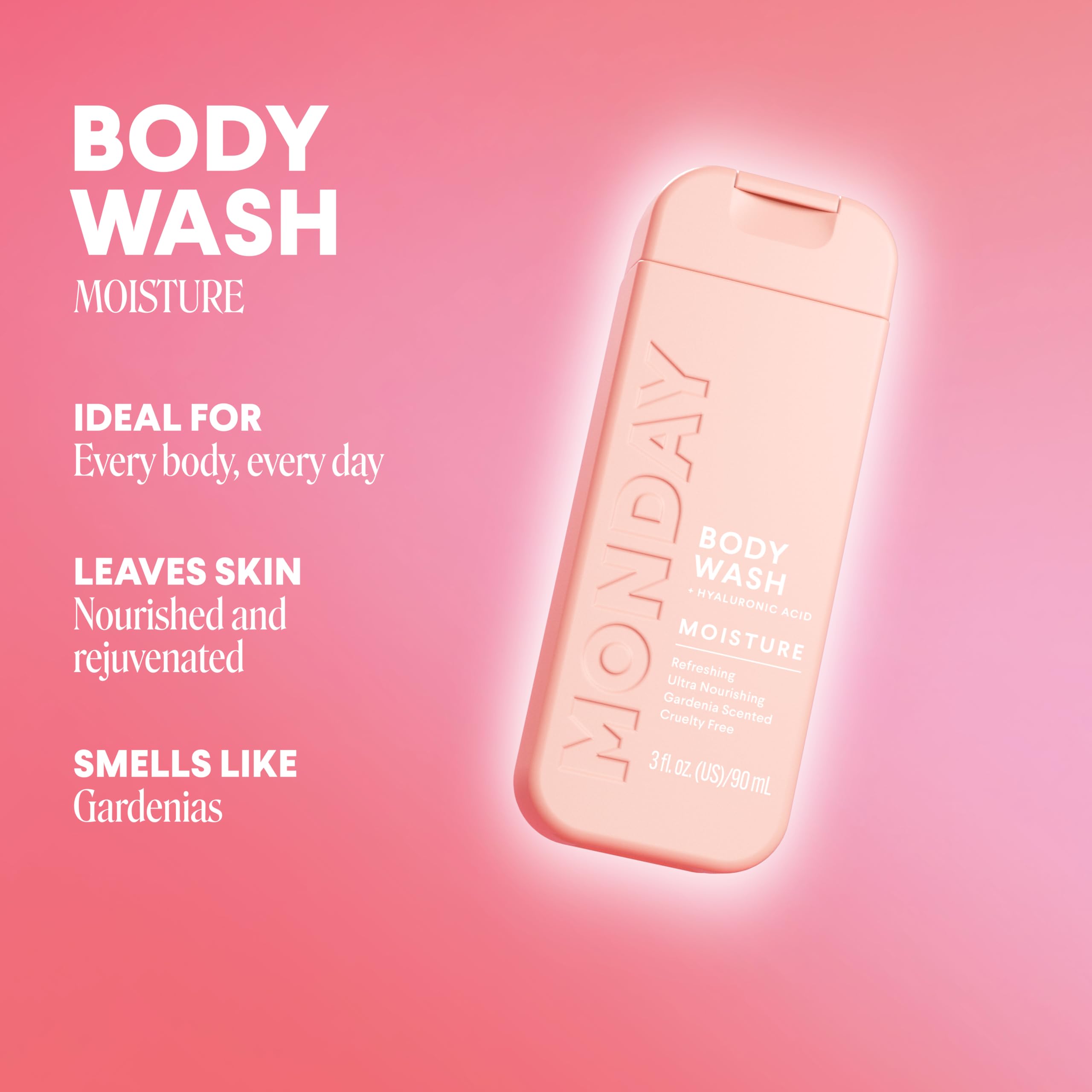 Foto 3 pulgar | Body Wash Monday Moisture Travel Pack 90 Ml (paquete De 4) - Venta Internacional.