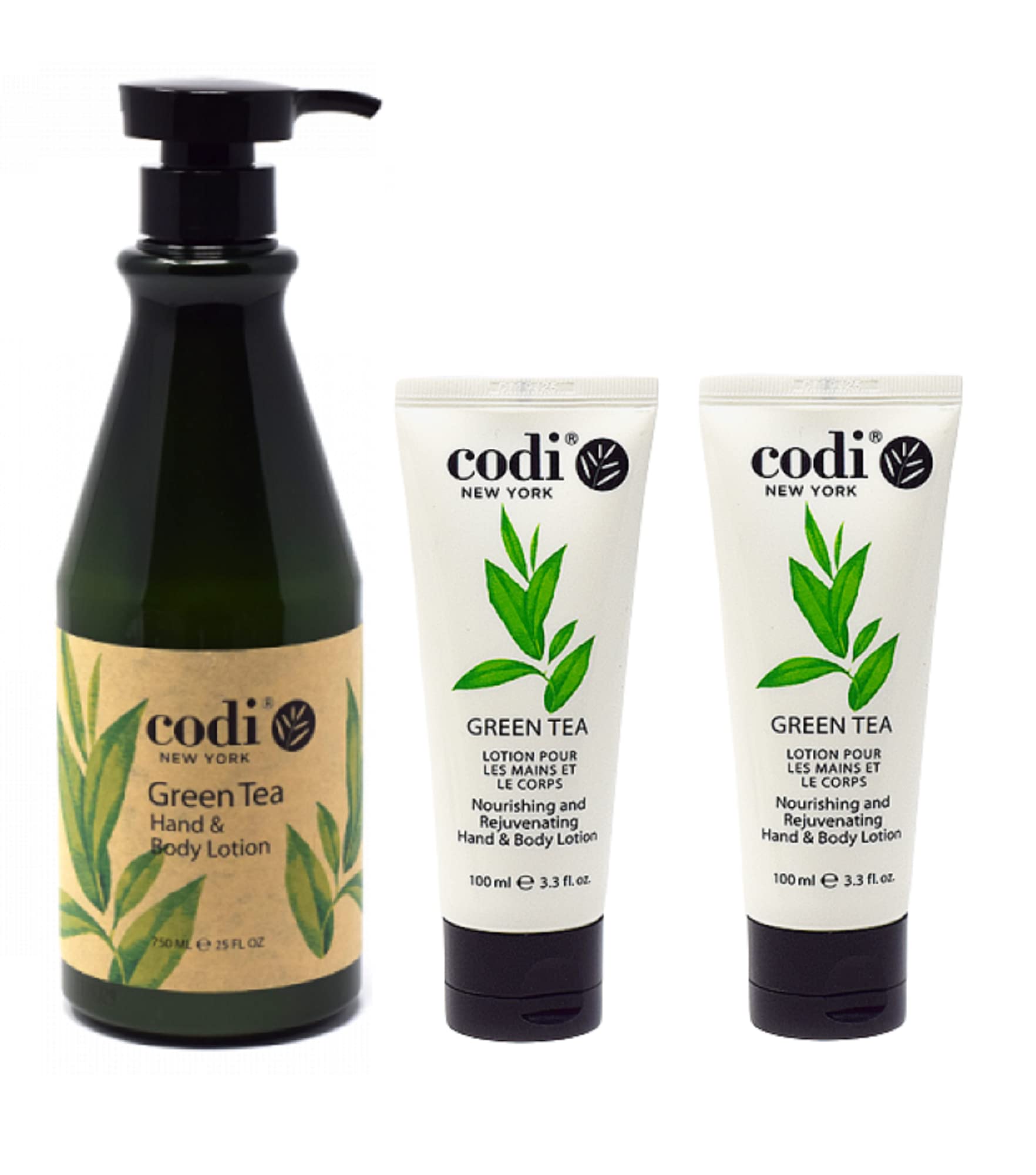 Loción Codi De Té Verde Para Cuerpo Y Manos  Botella De 1 75 L  2 Tubos De 100 Ml - Venta Internacional.