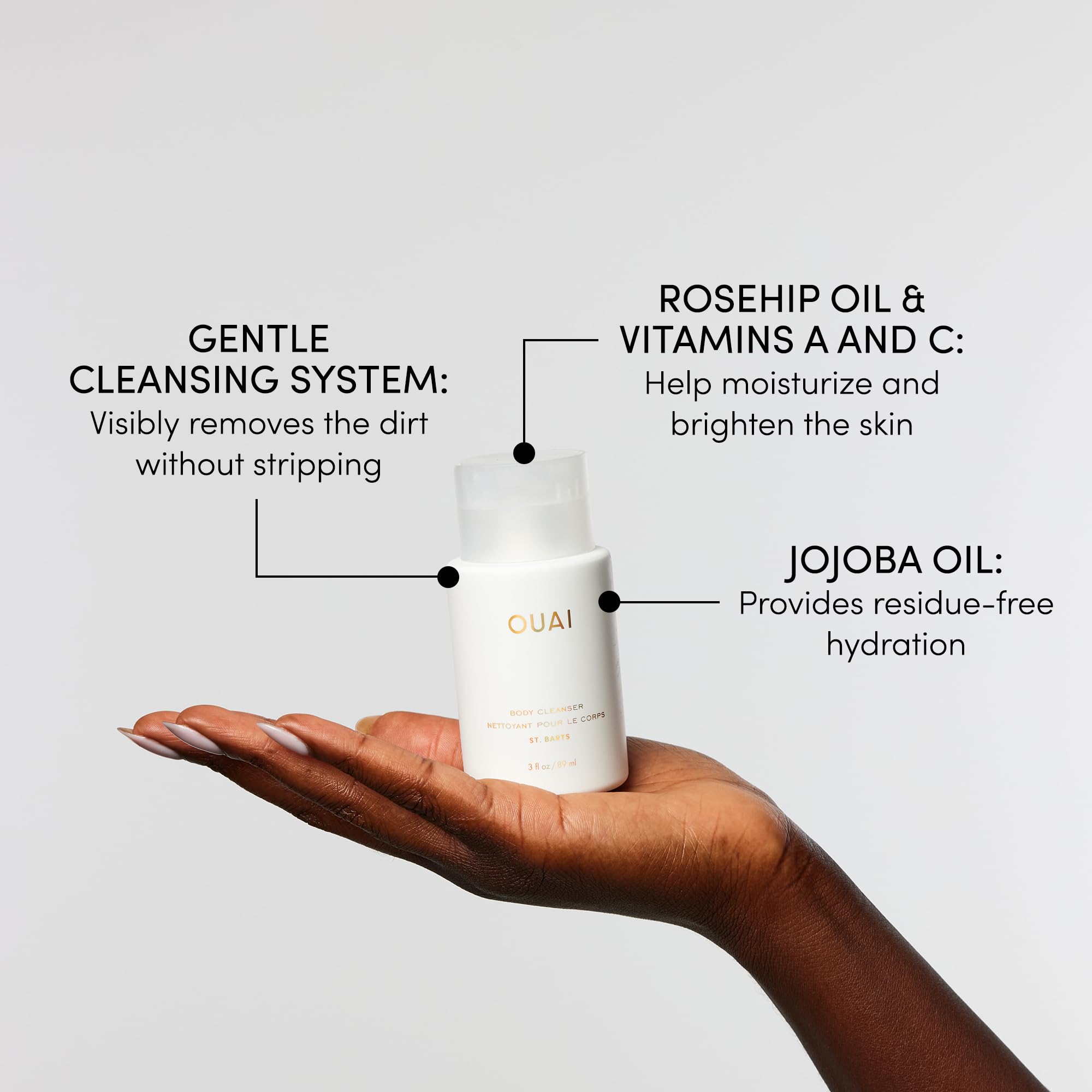 Foto 4 pulgar | Limpiador Corporal Ouai St. Barts Travel  Tamaño 90 Ml  Con Aceite De Jojoba - Venta Internacional.