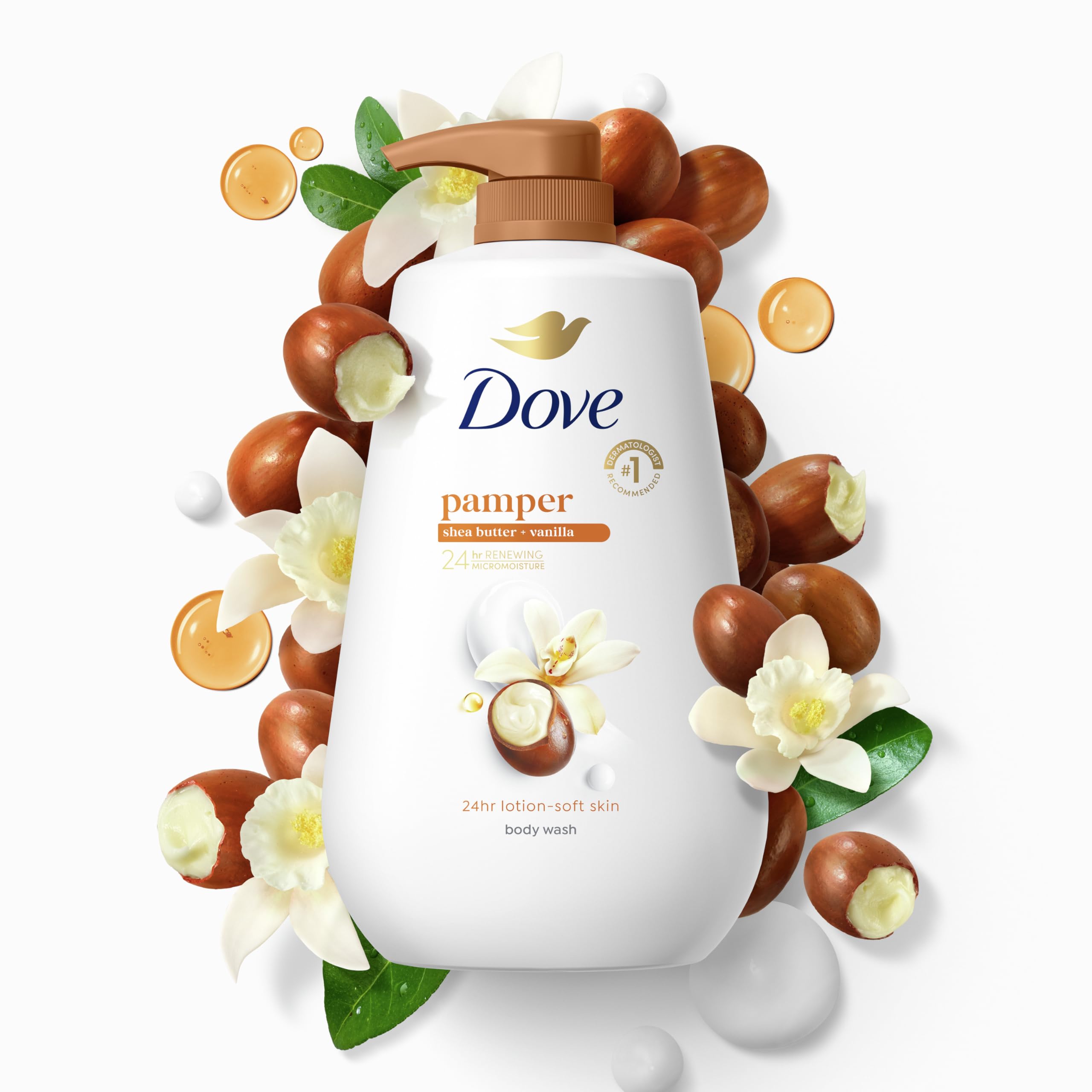 Foto 6 pulgar | Gel De Baño Dove Pamper Con Manteca De Karité Y Vainilla 900 Ml - Venta Internacional.