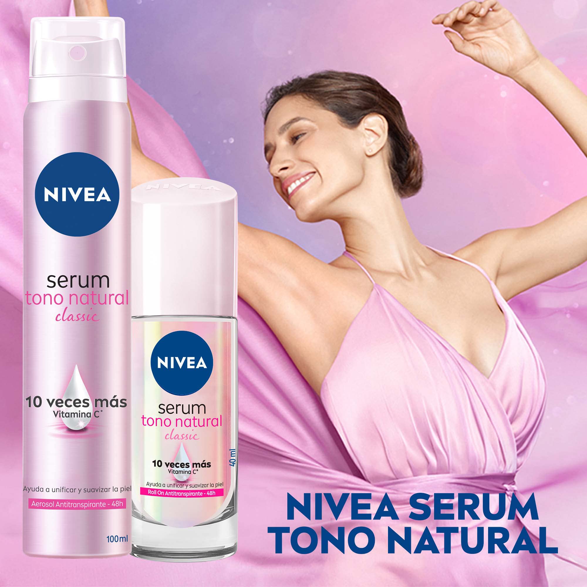 Foto 3 | Sérum Desodorante En Aerosol Nivea Extra Lighting  48 Horas  150 Ml - Venta Internacional.