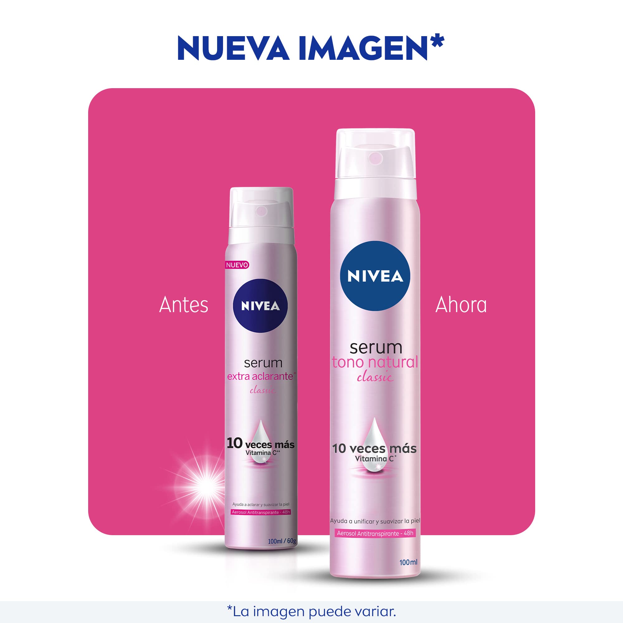Foto 6 pulgar | Sérum Desodorante En Aerosol Nivea Extra Lighting  48 Horas  150 Ml - Venta Internacional.