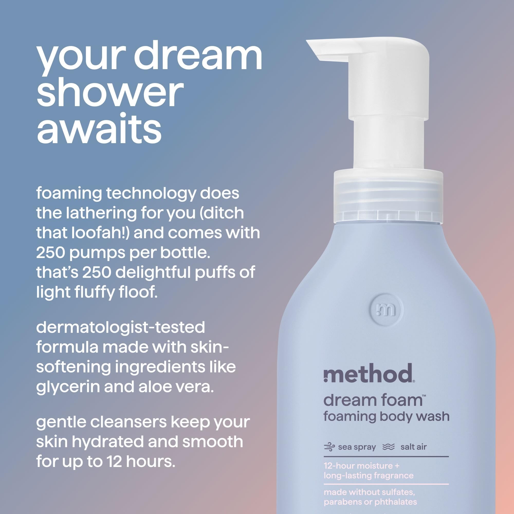 Foto 3 pulgar | Método De Gel De Baño Espumoso Dream Foam Sea Spray  400 Ml - Venta Internacional.