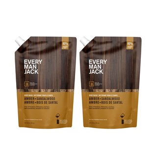 Foto 1 | Bolsa De Repuesto Para Gel De Baño Para Principiantes Every Man Jack Amber + Sandalwood - Venta Internacional.