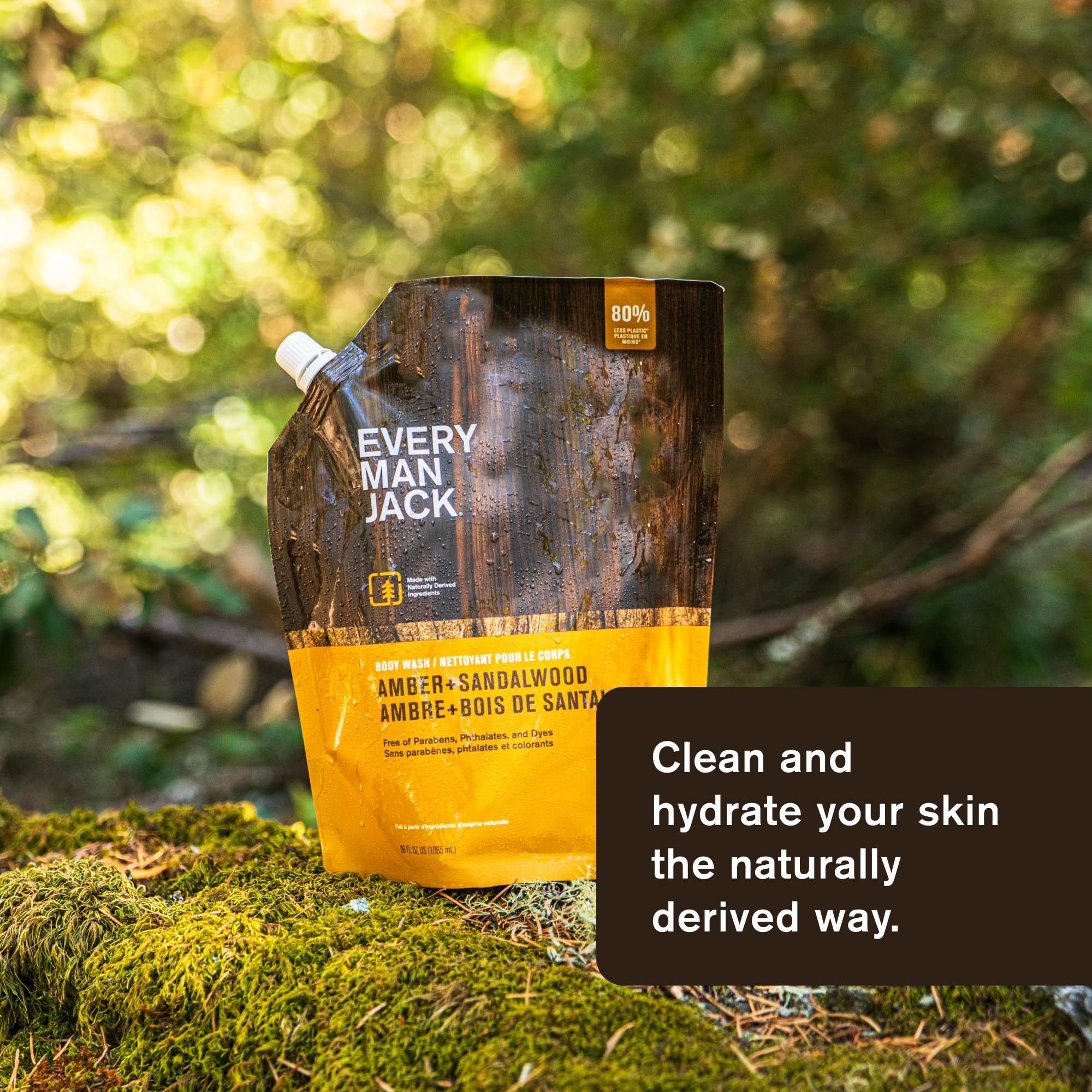 Foto 2 | Bolsa De Repuesto Para Gel De Baño Para Principiantes Every Man Jack Amber + Sandalwood - Venta Internacional.