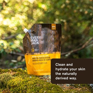 Foto 2 | Bolsa De Repuesto Para Gel De Baño Para Principiantes Every Man Jack Amber + Sandalwood - Venta Internacional.