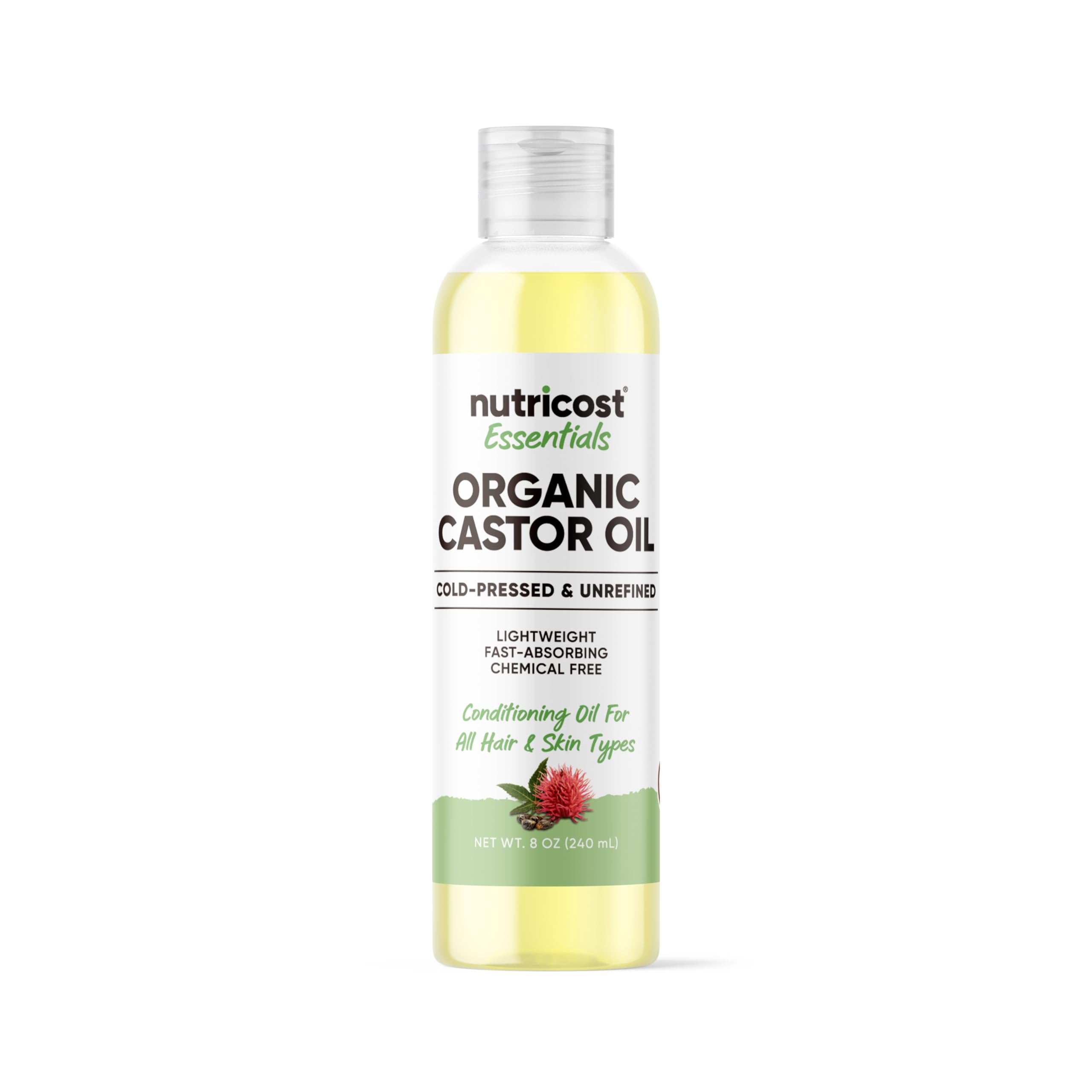 Foto 2 pulgar | Aceite de Ricino Nutricost Essentials Orgánico Prensado en Frío 240 ml - Venta Internacional