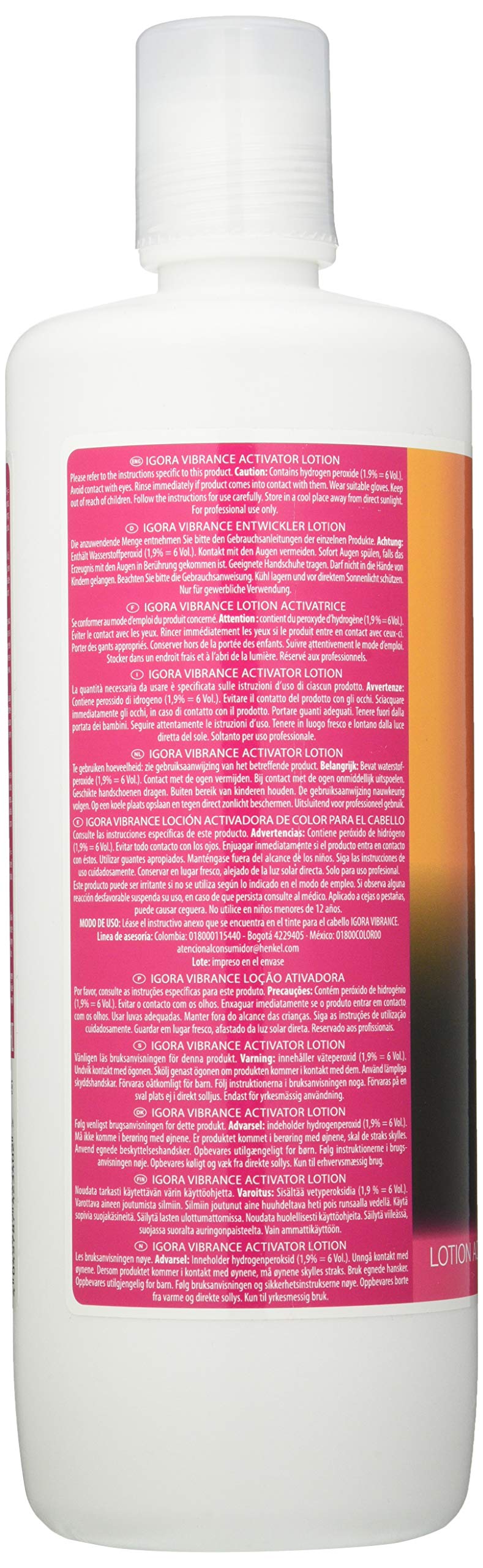 Foto 4 pulgar | Loción Activadora Schwarzkopf Igora Royal Vibrance 1 9% 1l - Venta Internacional.