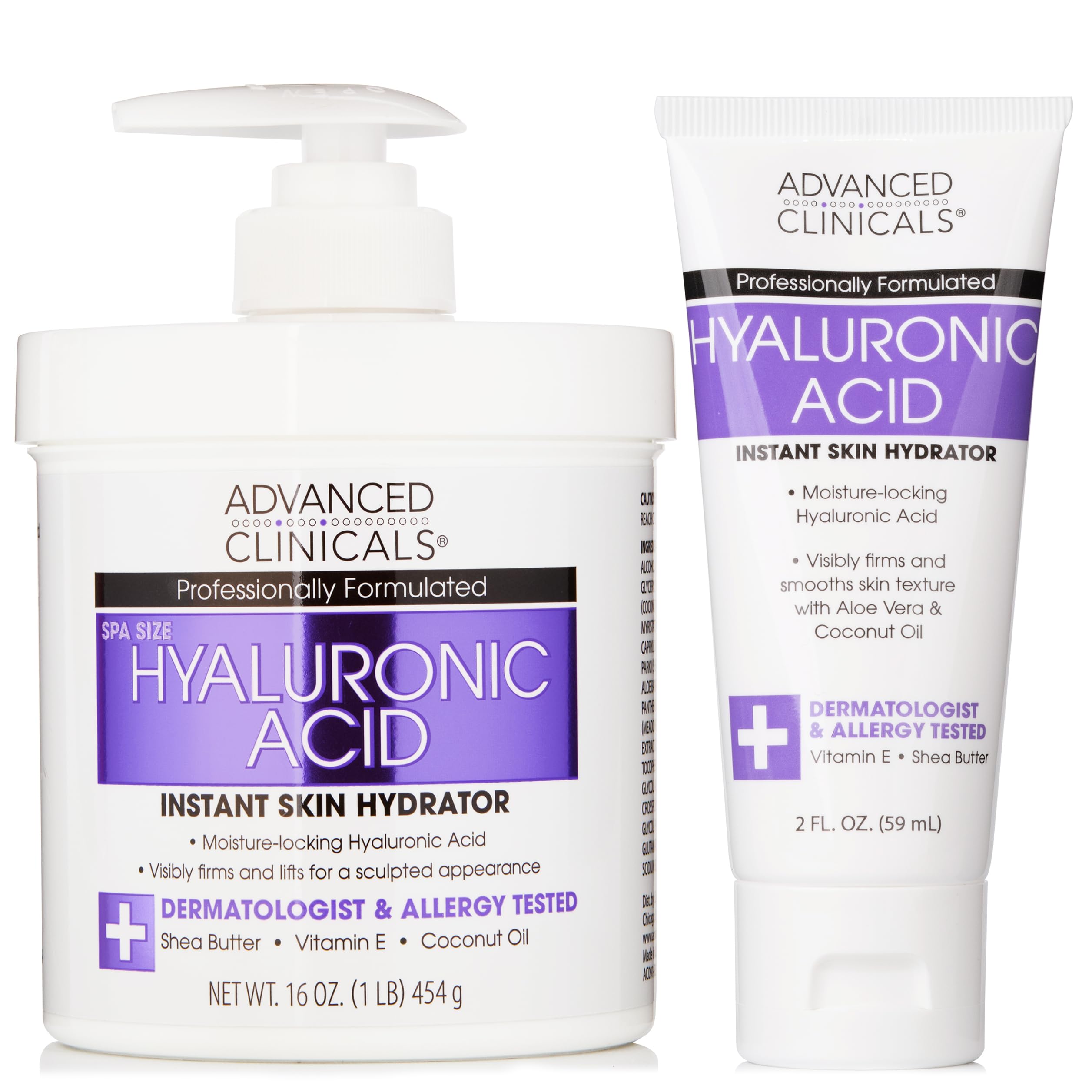 Crema Corporal Hidratante Con Ácido Hialurónico De Advanced Clinicals - Venta Internacional.