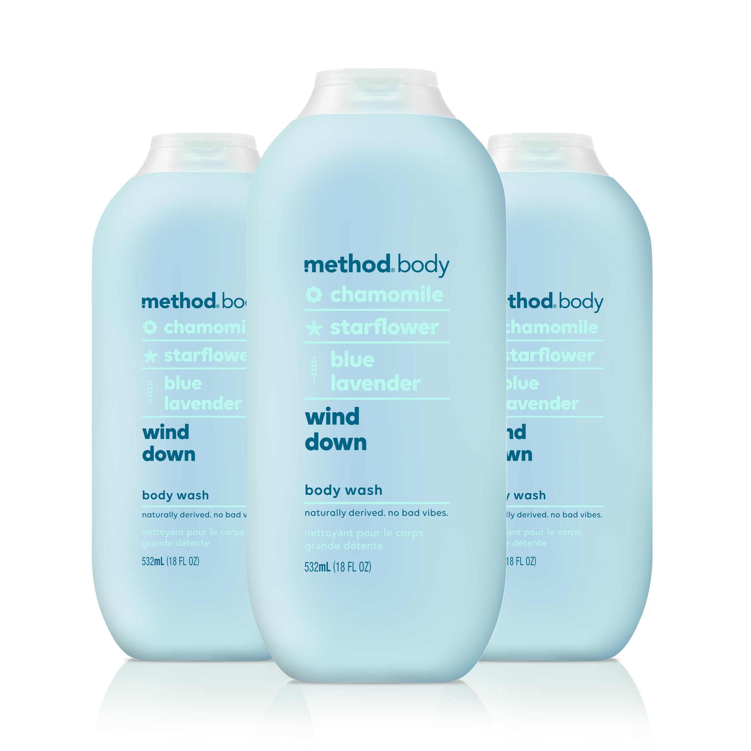 Body Wash Method Wind Down 540 Ml (paquete De 3) - Venta Internacional.