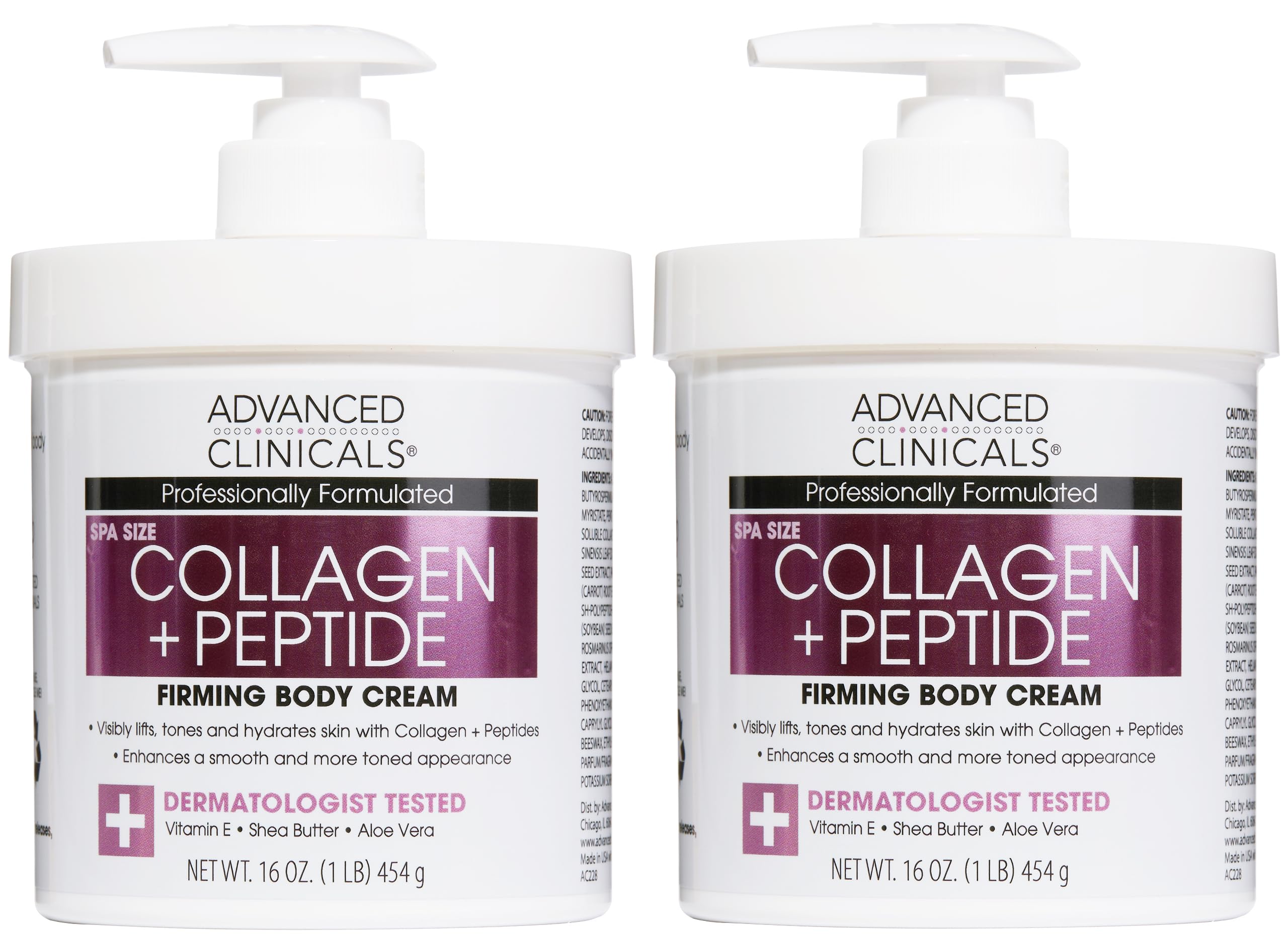 Loción Corporal E Hidratante Facial Advanced Clinicals Collagen - Venta Internacional.