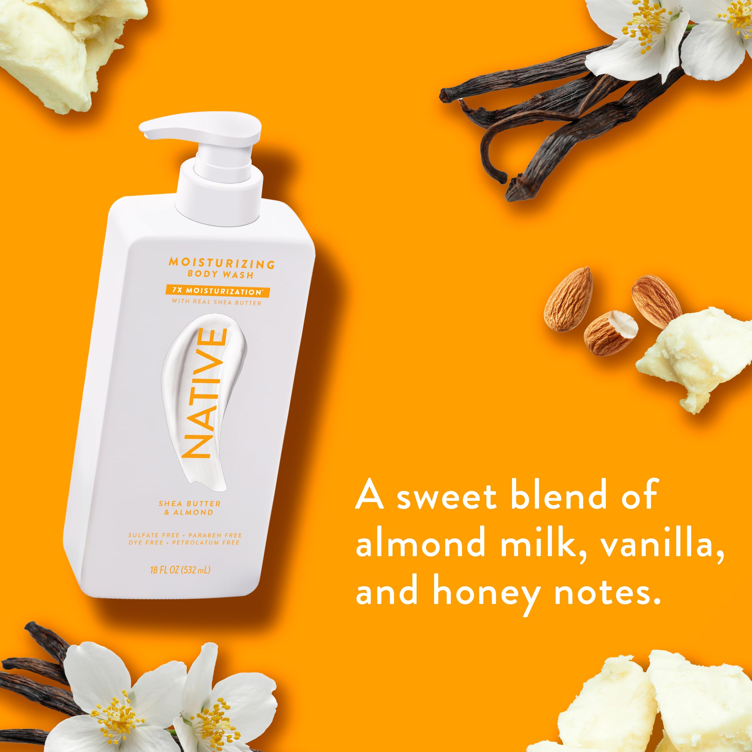 Foto 2 | Body Wash Native Hidratante Manteca De Karité Y Almendra 530 Ml - Venta Internacional.