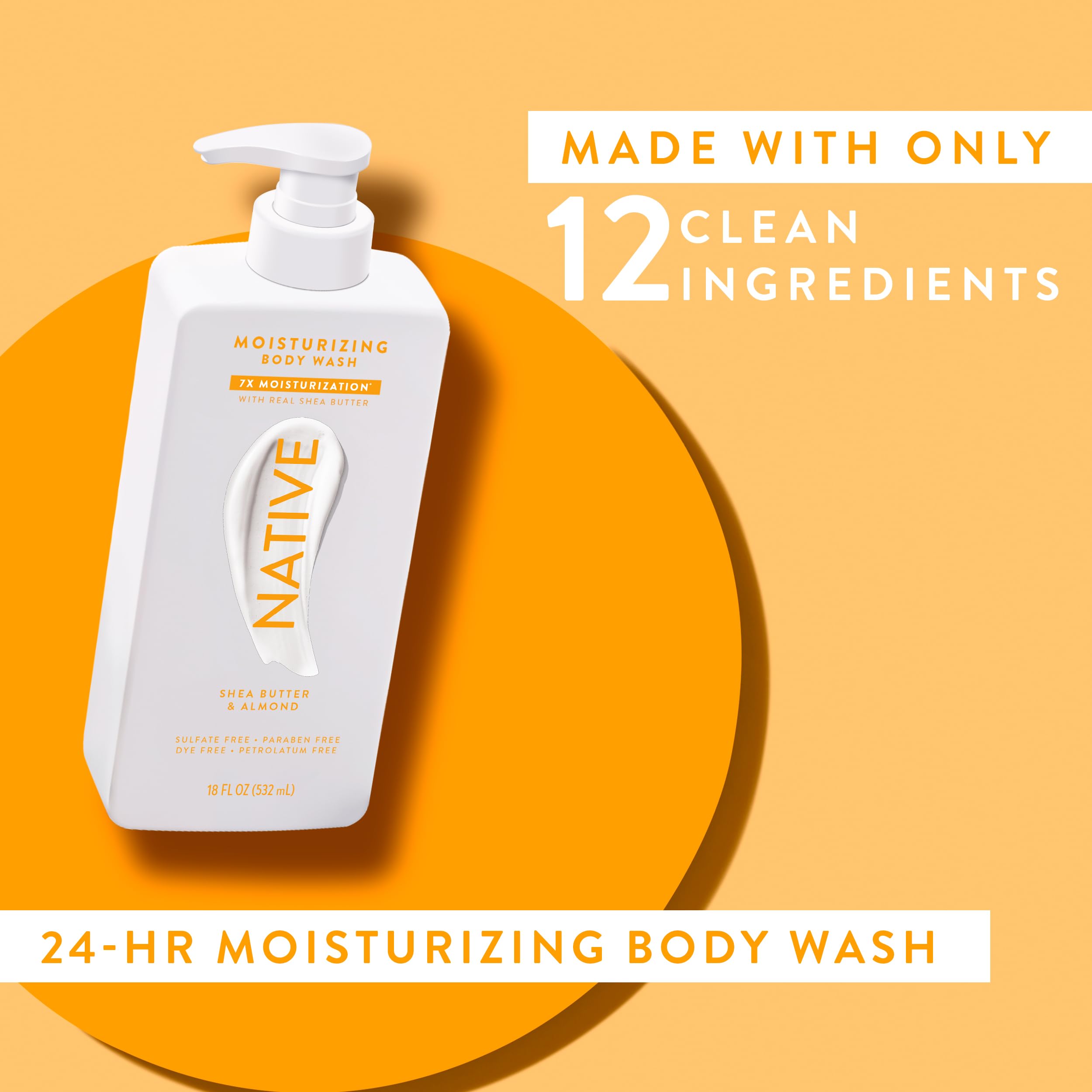Foto 6 pulgar | Body Wash Native Hidratante Manteca De Karité Y Almendra 530 Ml - Venta Internacional.