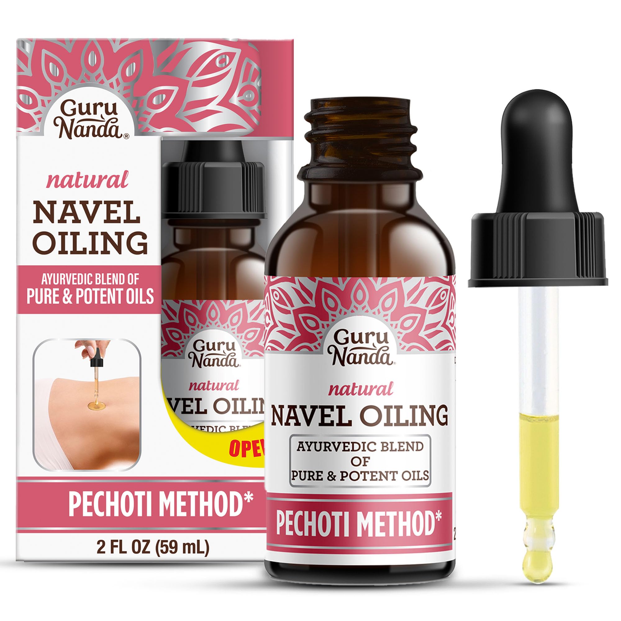 Aceite Ayurvédico Para Ombligo Gurunanda Navel Oiling  60 Ml - Venta Internacional.