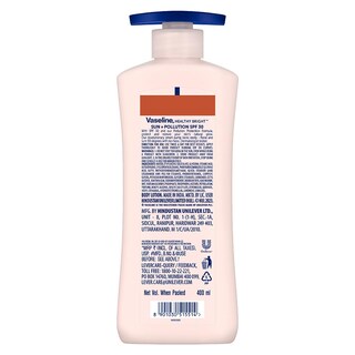 Foto 2 | Loción Corporal De Protección Solar Vaseline Healthy Bright Spf 30 400 Ml - Venta Internacional.
