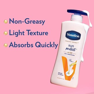 Foto 5 | Loción Corporal De Protección Solar Vaseline Healthy Bright Spf 30 400 Ml - Venta Internacional.