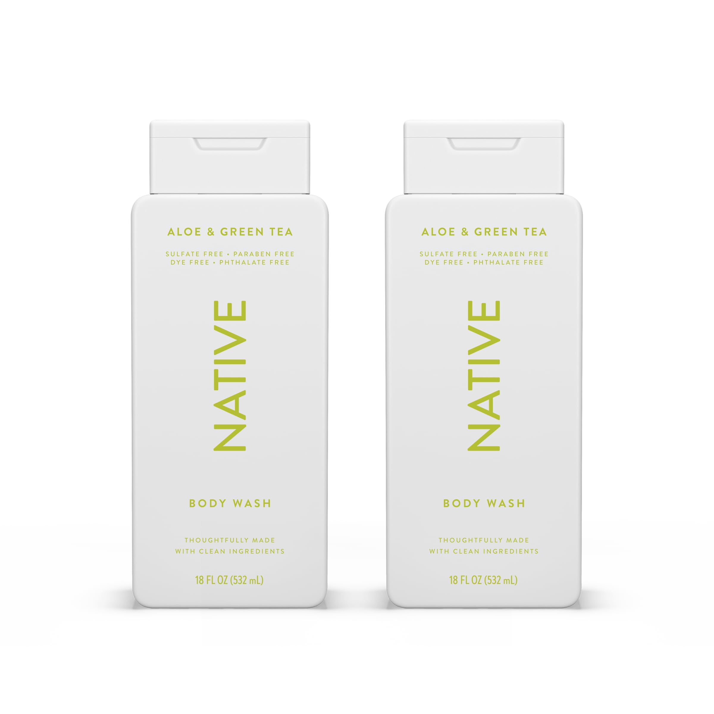 Foto 2 pulgar | Gel De Baño Nativo Con Aloe Y Té Verde  532 Ml  Paquete De 2 - Venta Internacional.