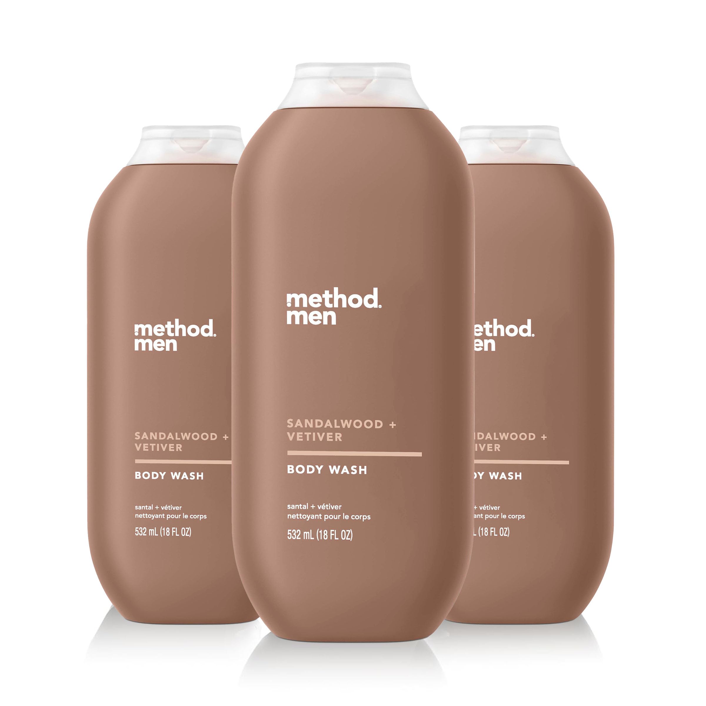 Foto 1 | Body Wash Method  Sándalo Y VetiverPara Hombre 540 Ml paquete De 3 - Venta Internacional