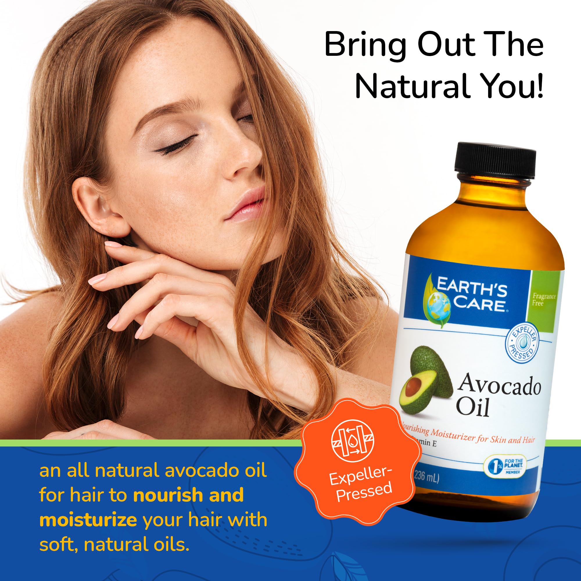 Foto 4 pulgar | Aceite De Aguacate Earth's Care Para El Cabello Y La Piel Con Vitamina E 240 Ml - Venta Internacional.