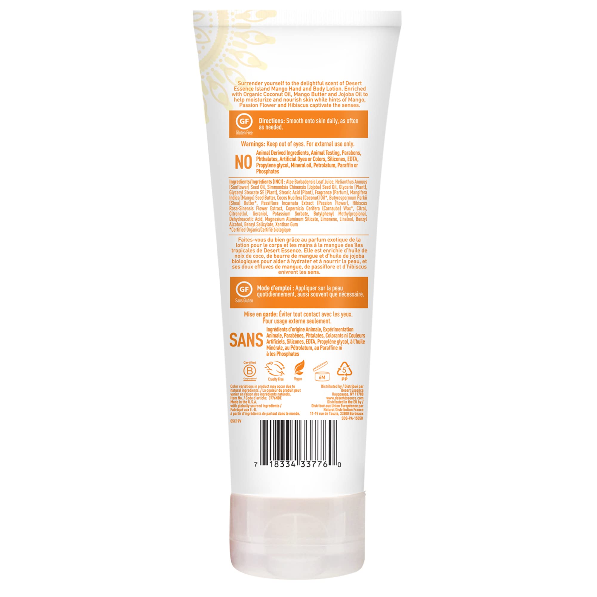 Foto 4 pulgar | Loción Para Manos Y Cuerpo Desert Essence Island Mango 240 Ml - Venta Internacional.