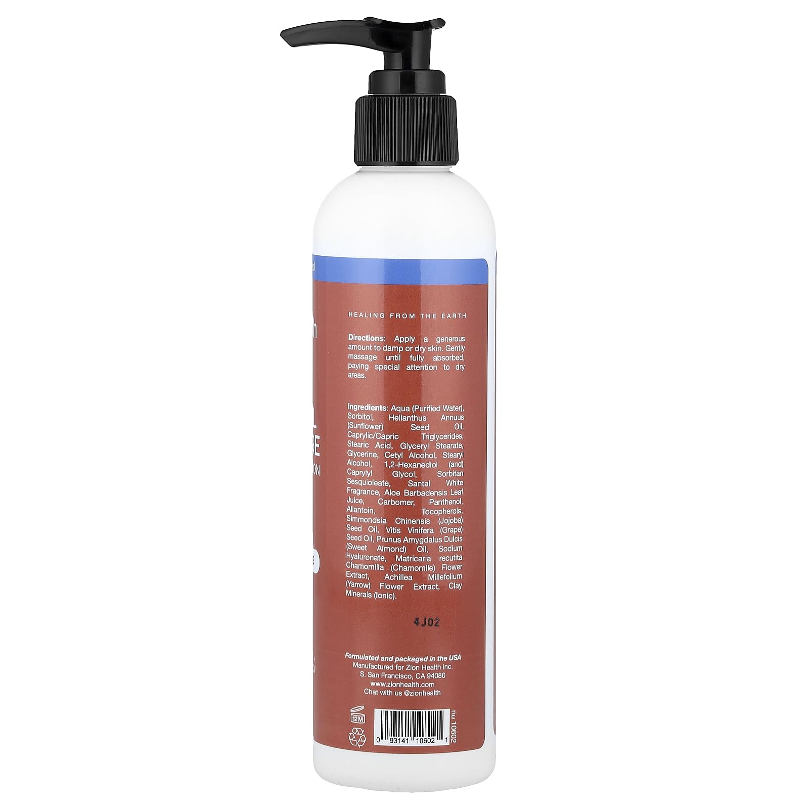 Foto 3 pulgar | Loción Corporal Zion Health Mineral Moisture Intense 240 Ml - Venta Internacional.
