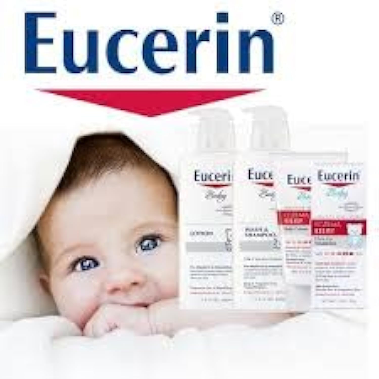 Foto 5 pulgar | Loción Eucerin Baby Cream Hipoalergénica  150 Ml  Paquete De 3 - Venta Internacional.