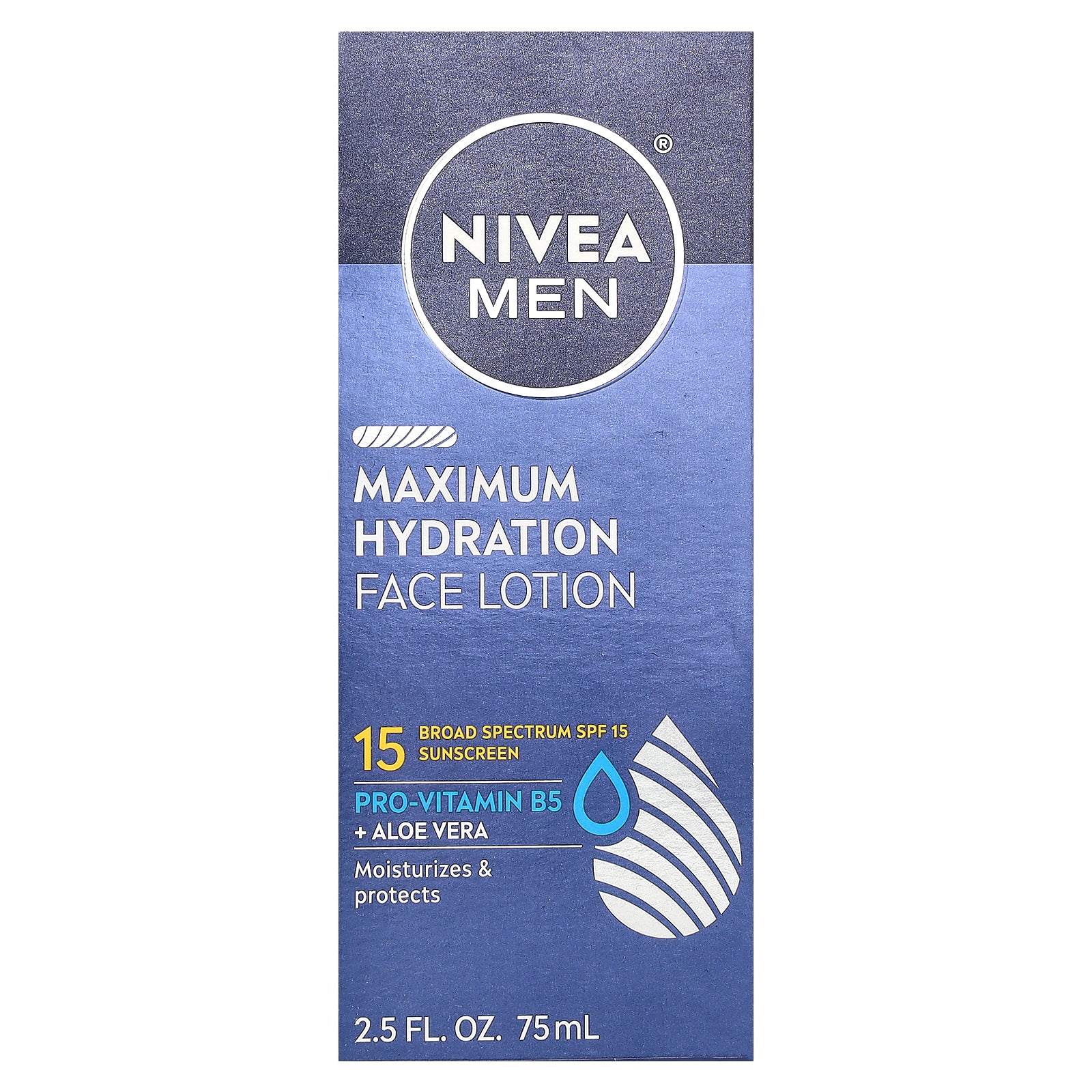 Foto 3 pulgar | Loción Facial Nivea Men Maximum Hydration Spf 15 75 Ml - Venta Internacional.