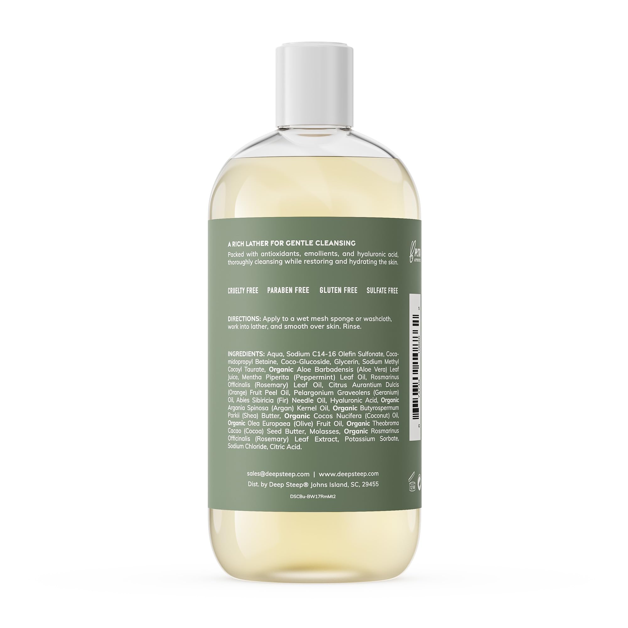 Foto 3 pulgar | Gel De Baño Deep Steep Rosemary Mint 500 Ml Con Ácido Hialurónico - Venta Internacional.