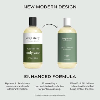 Foto 6 | Gel De Baño Deep Steep Rosemary Mint 500 Ml Con Ácido Hialurónico - Venta Internacional.