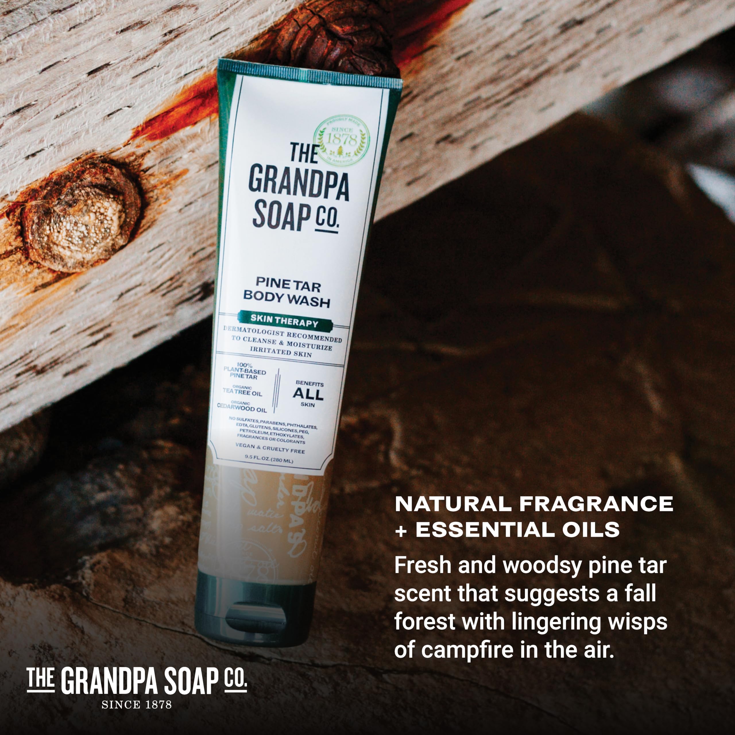 Foto 5 | Gel De Baño The Grandpa Soap Company  Alquitrán De Pino  280 Ml - Venta Internacional.