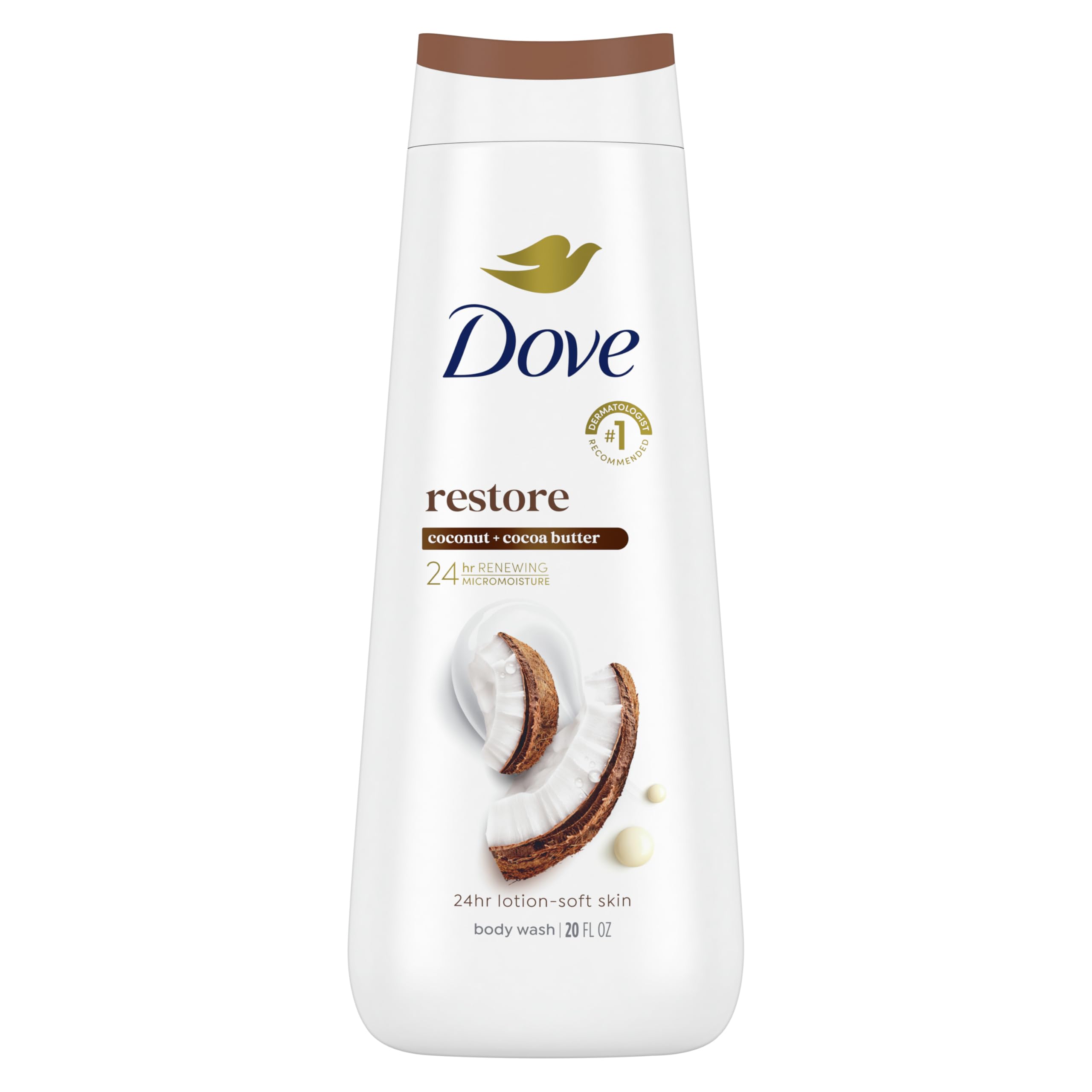 Foto 2 pulgar | Gel De Baño Dove Restore Con Manteca De Coco Y Cacao 591 Ml - Venta Internacional.