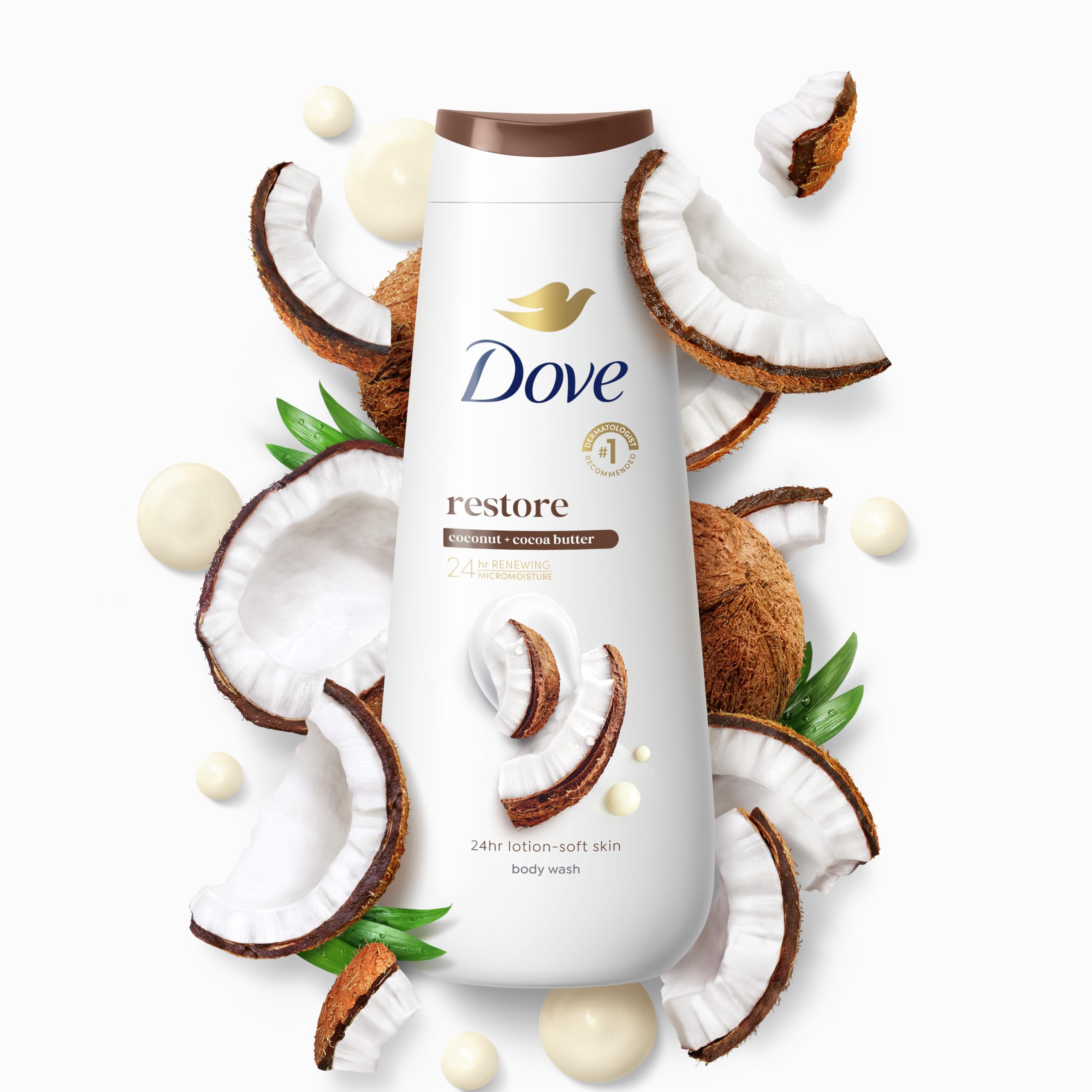 Foto 5 pulgar | Gel De Baño Dove Restore Con Manteca De Coco Y Cacao 591 Ml - Venta Internacional.