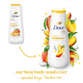 Foto 3 | Gel De Baño Dove Glow Con Mantequilla De Mango Y Almendras 591 Ml 24 Horas - Venta Internacional.