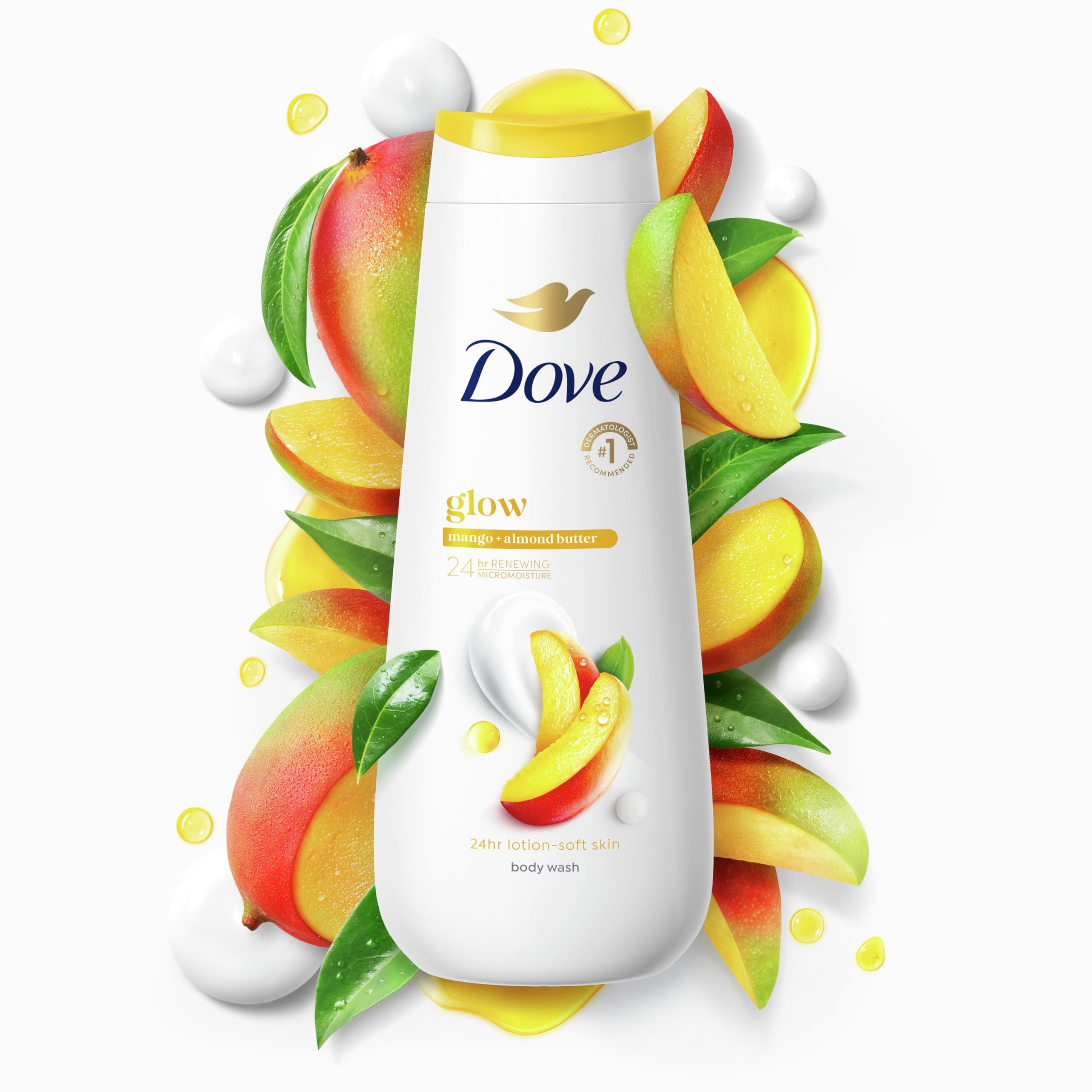Foto 5 pulgar | Gel De Baño Dove Glow Con Mantequilla De Mango Y Almendras 591 Ml  24 Horas - Venta Internacional.