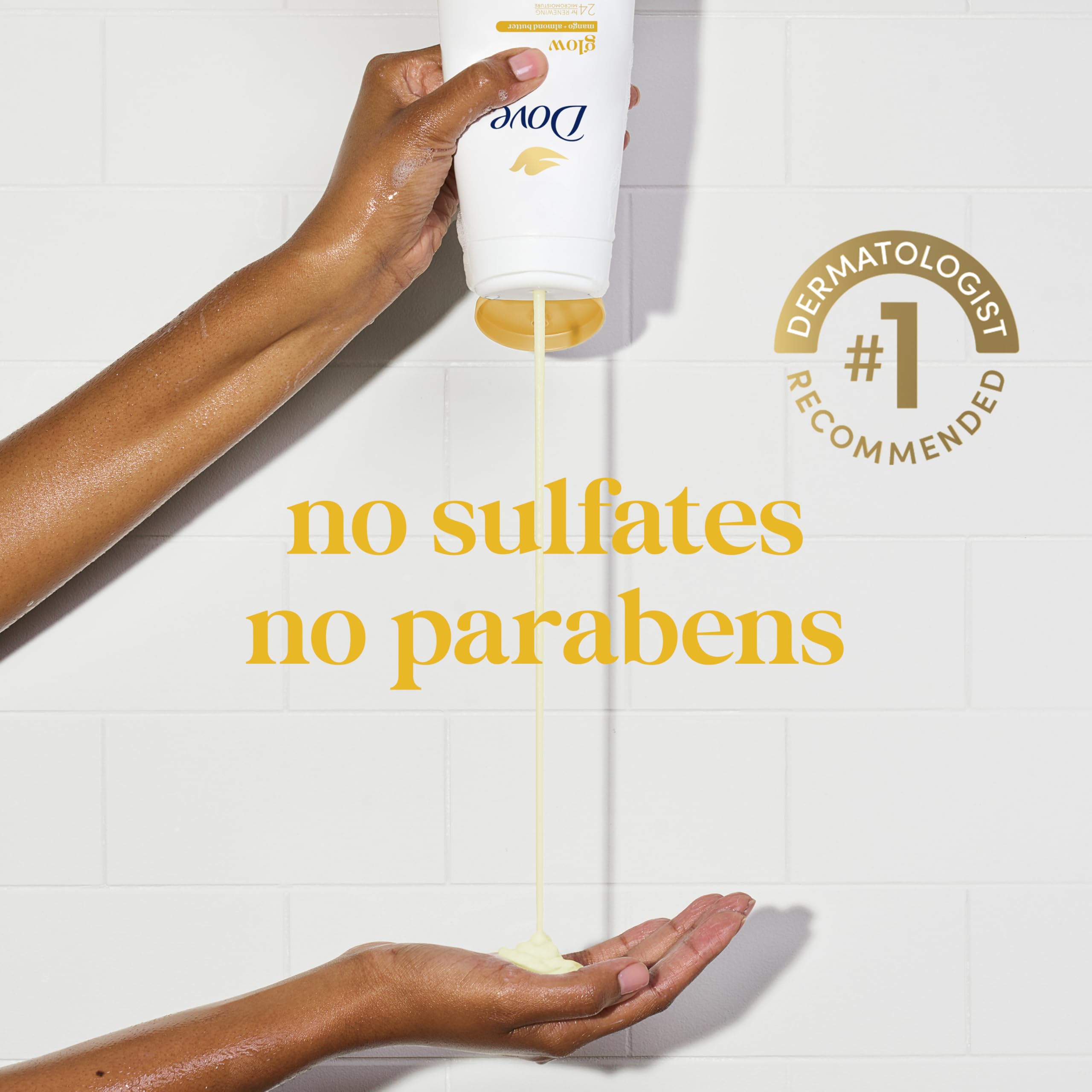 Foto 6 pulgar | Gel De Baño Dove Glow Con Mantequilla De Mango Y Almendras 591 Ml  24 Horas - Venta Internacional.