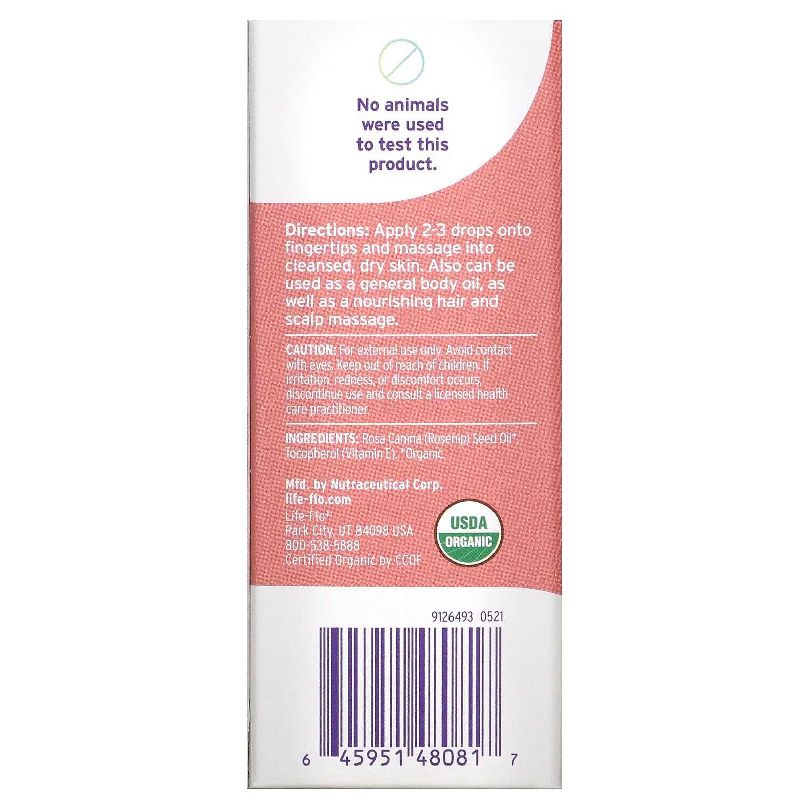 Foto 4 pulgar | Aceite Facial Life-flo Aceite De Semilla De Rosa Mosqueta Orgánico Puro 30 Ml - Venta Internacional.