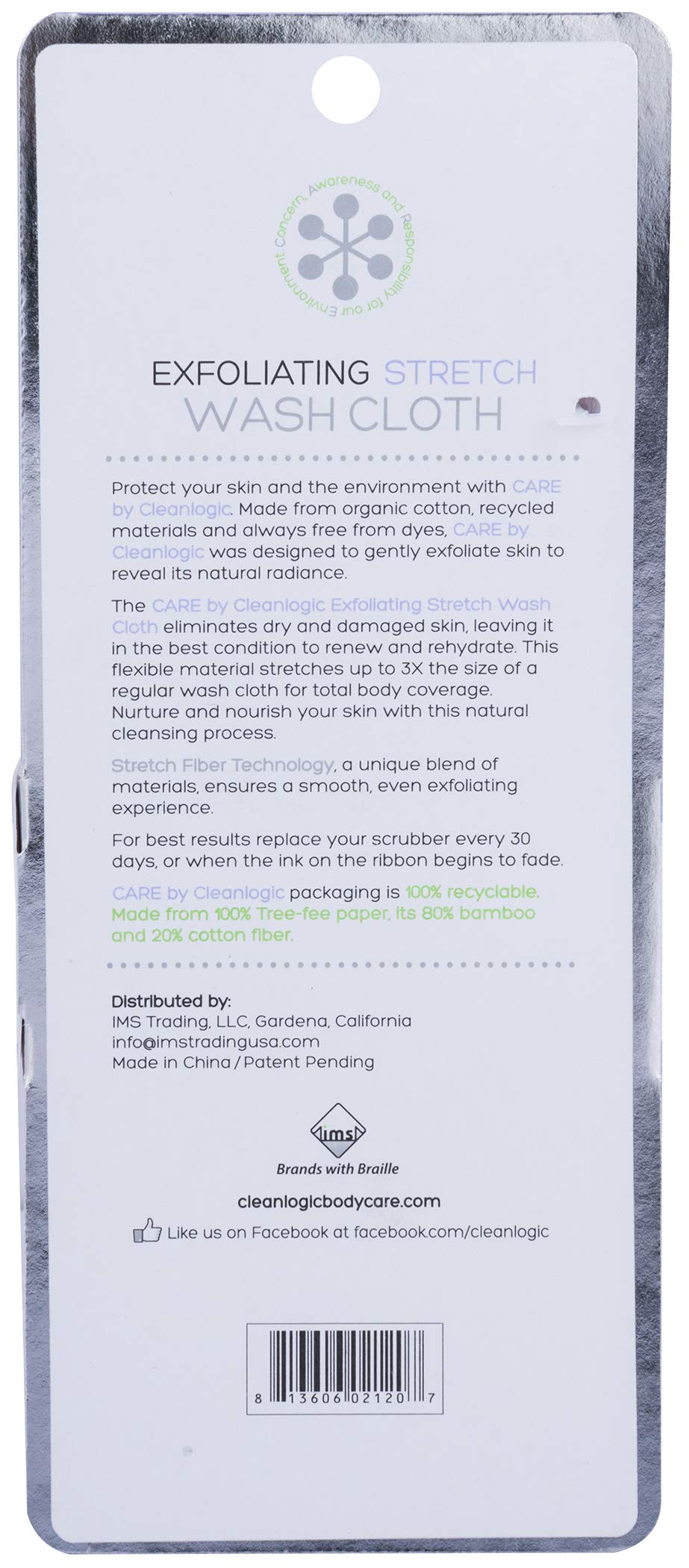 Foto 4 pulgar | Toalla Exfoliante Elástica Para Baño Y Ducha Cleanlogic - Venta Internacional.