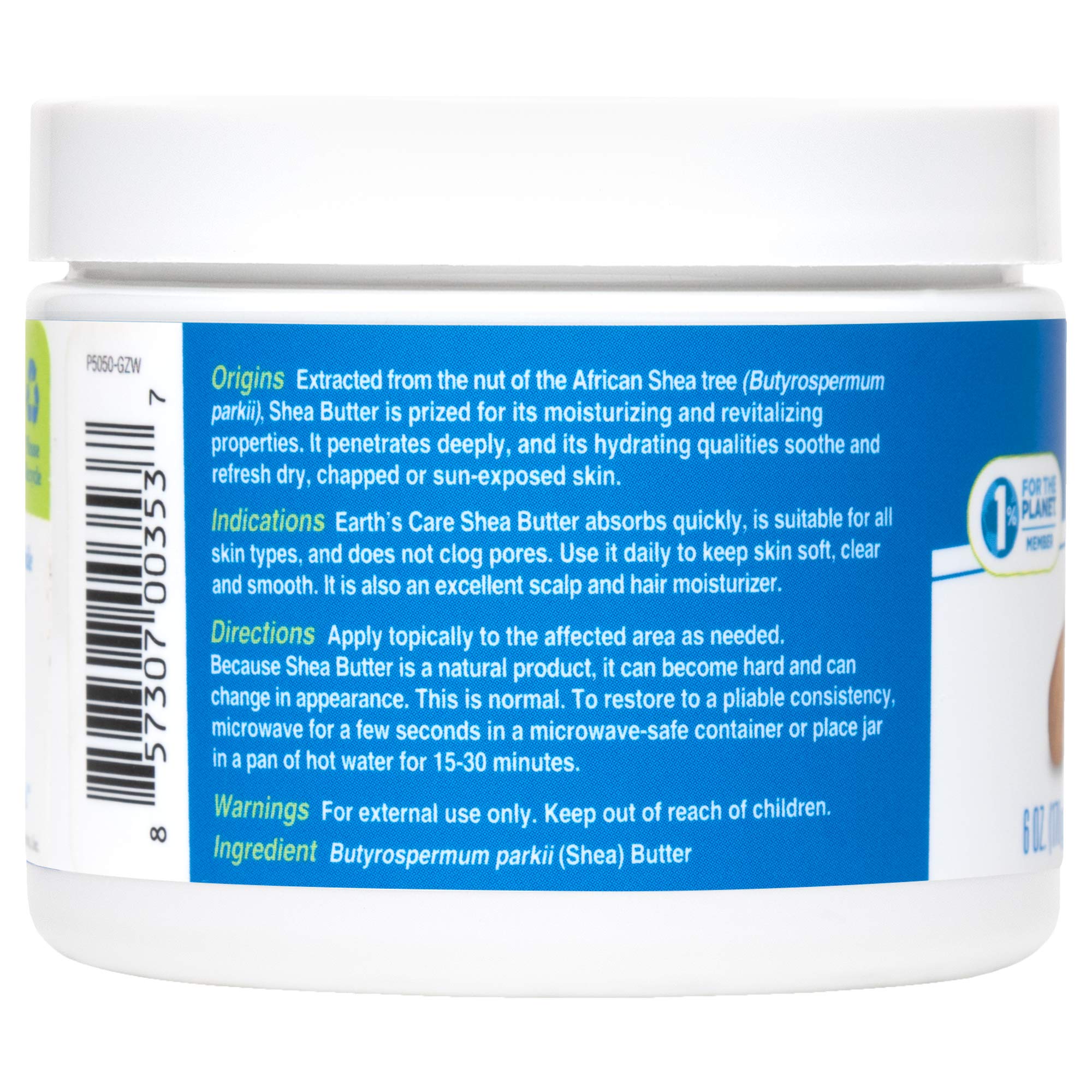 Foto 3 pulgar | Manteca De Karité Earth's Care Pure 180 Ml (3 Frascos) Sin Hexano - Venta Internacional.