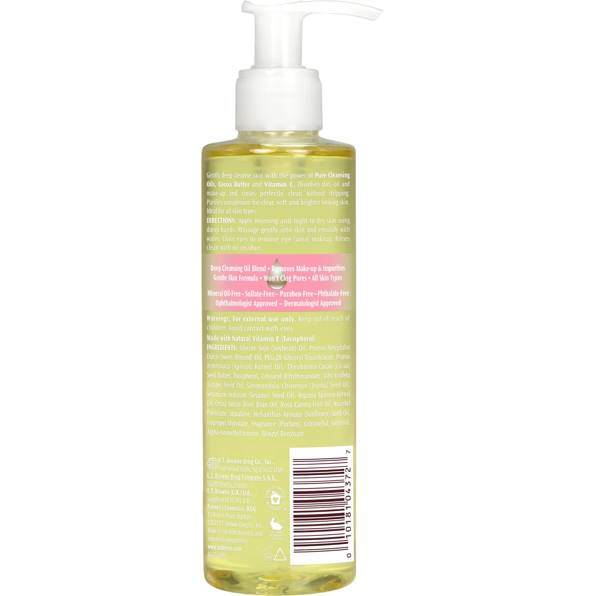 Foto 3 pulgar | Desmaquillante Palmer's Cocoa Butter Skin Therapy 190 Ml - Venta Internacional.